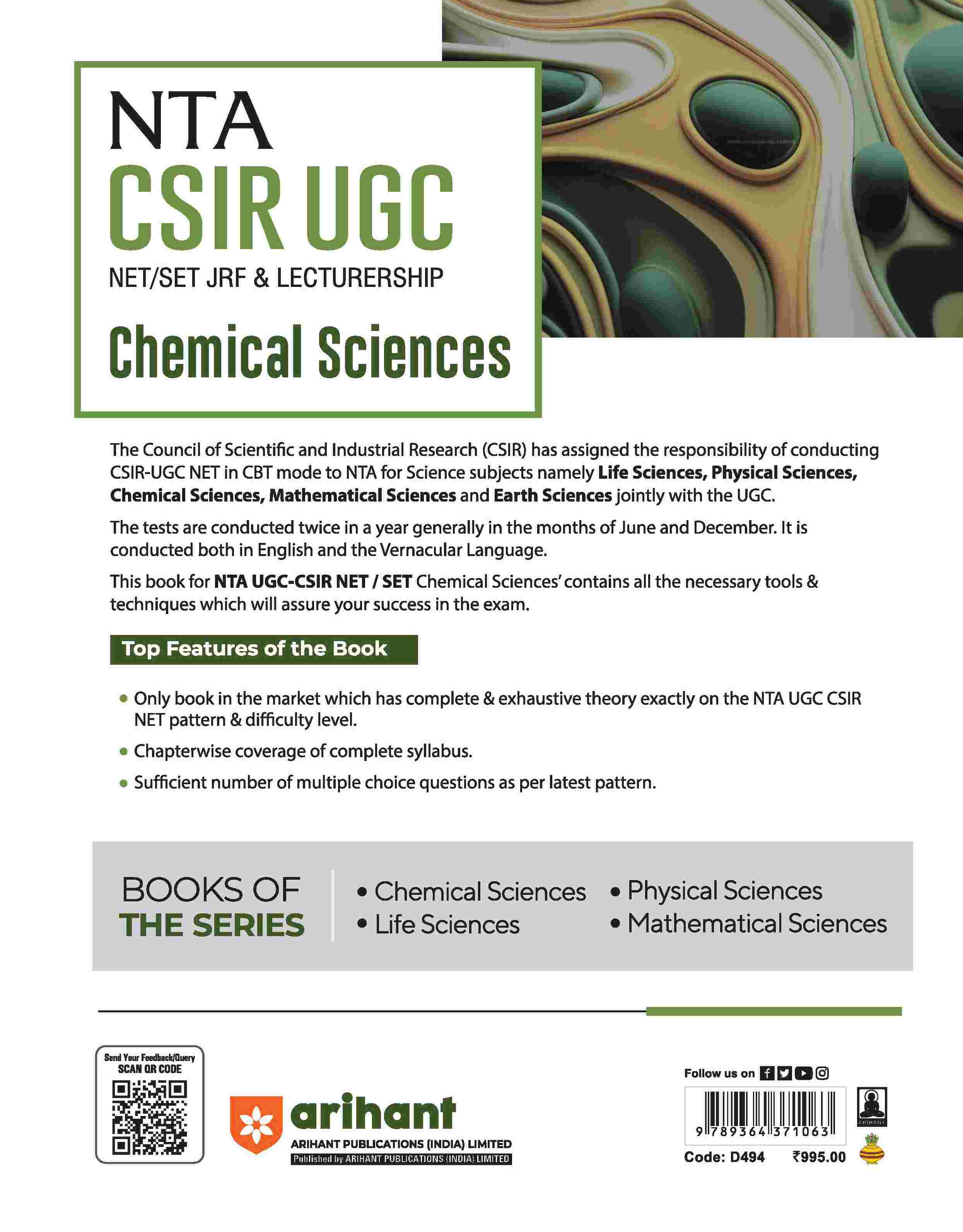 NTA CSIR UGC NET/SET/JRF & Lectureship 2025 - Study Guide Chemical Sciences - Image 2