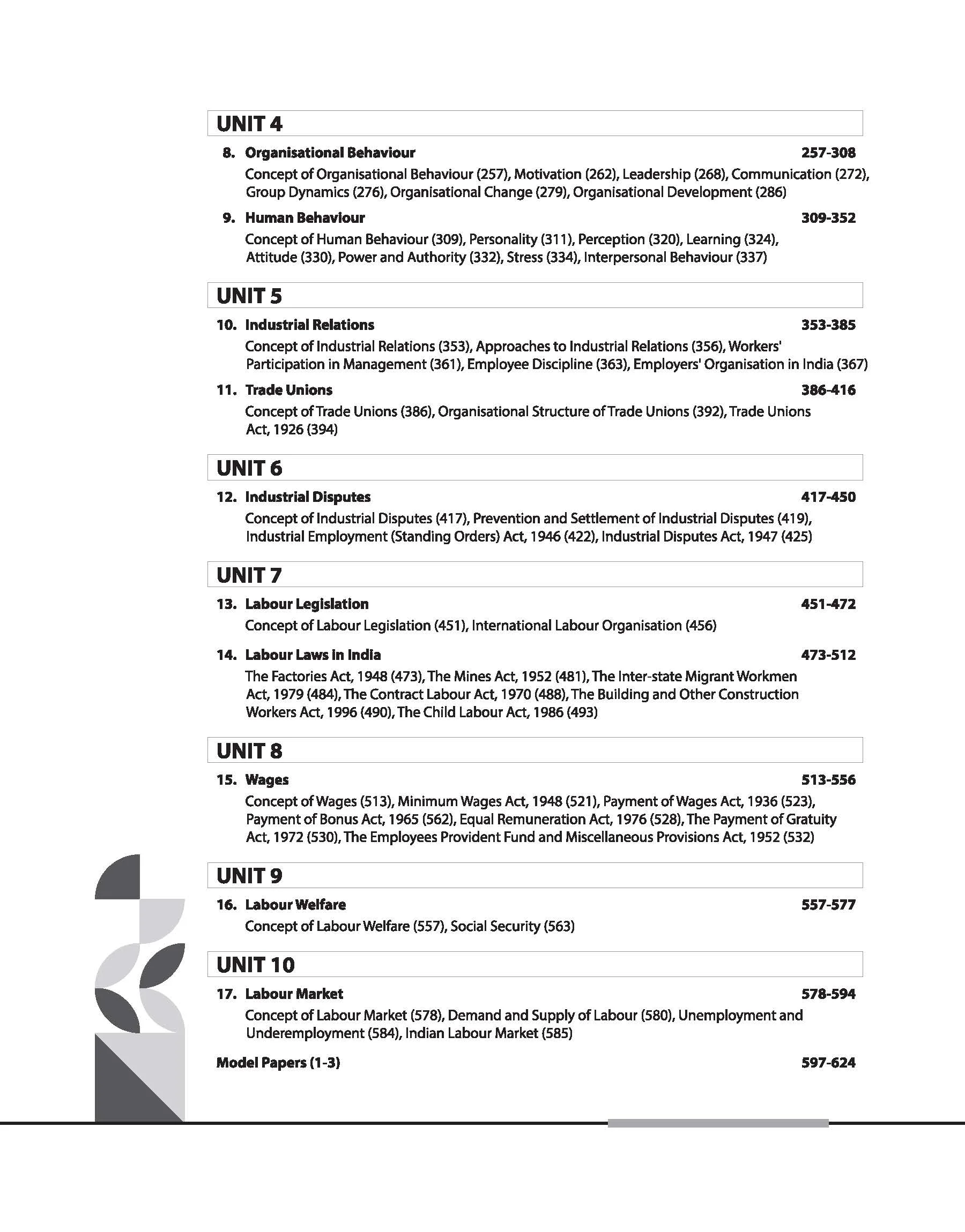NTA UGC NET /JRF/SET 2025 - Study Guide Human Resource Management, Labour Welfare, Industrial Relations, Labour & Social Welfare and Personnel Management - Paper-2 - Image 4