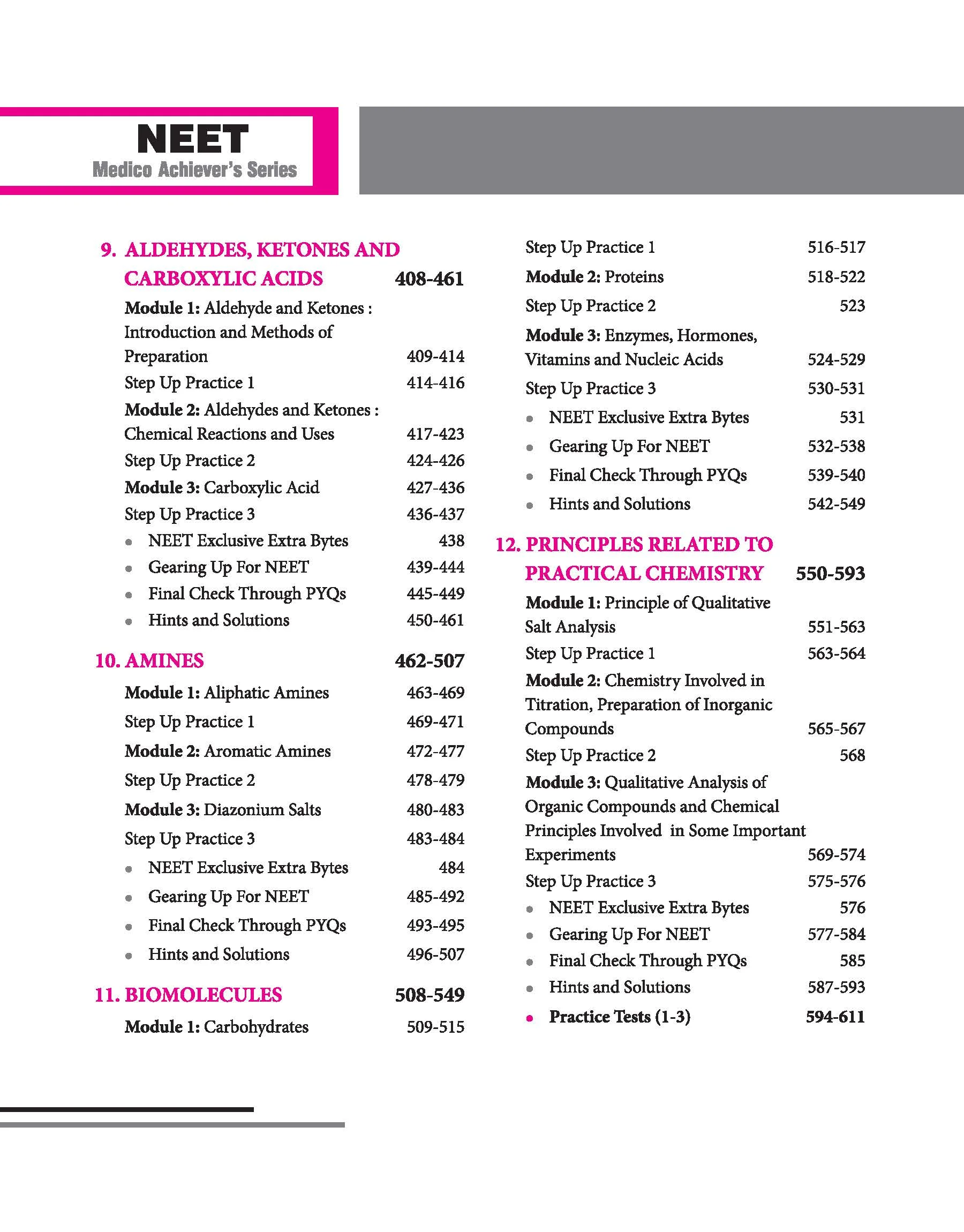 Objective Chemistry Volume 2 for NEET 2027 | Medico Achiever’s Series | 2000+ MCQs with PYQs Synced Modular Theory | Fully Revised NEET Preparation Book by Dr. R.k Gupta & Pooja Yadav - Image 7