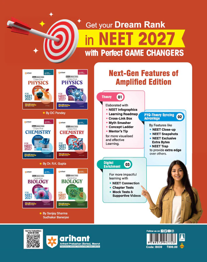 Objective Physics Volume 1 for NEET 2027 | Medico Achiever’s Series | 3000+ MCQs with PYQs Synced Modular Theory | Fully Revised NEET Preparation Book  by DC Pandey - Image 12