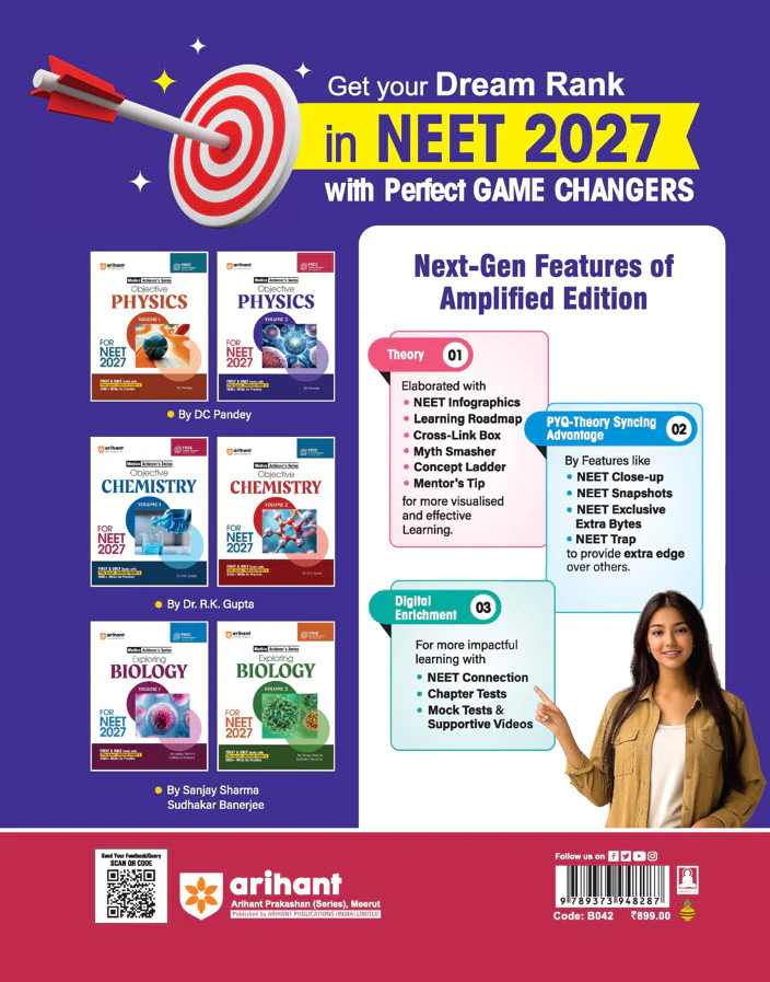Objective Physics Volume 2 for NEET 2027 | Medico Achiever’s Series | 3000+ MCQs with PYQs Synced Modular Theory | Fully Revised NEET Preparation Book by DC Pandey - Image 12