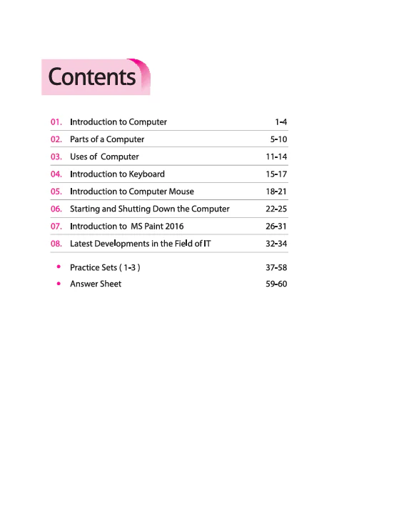 Olympiad ACE Computer Class 1 | A Comprehensive Practice Book | ACE Your Olympiad Preparation - Image 3