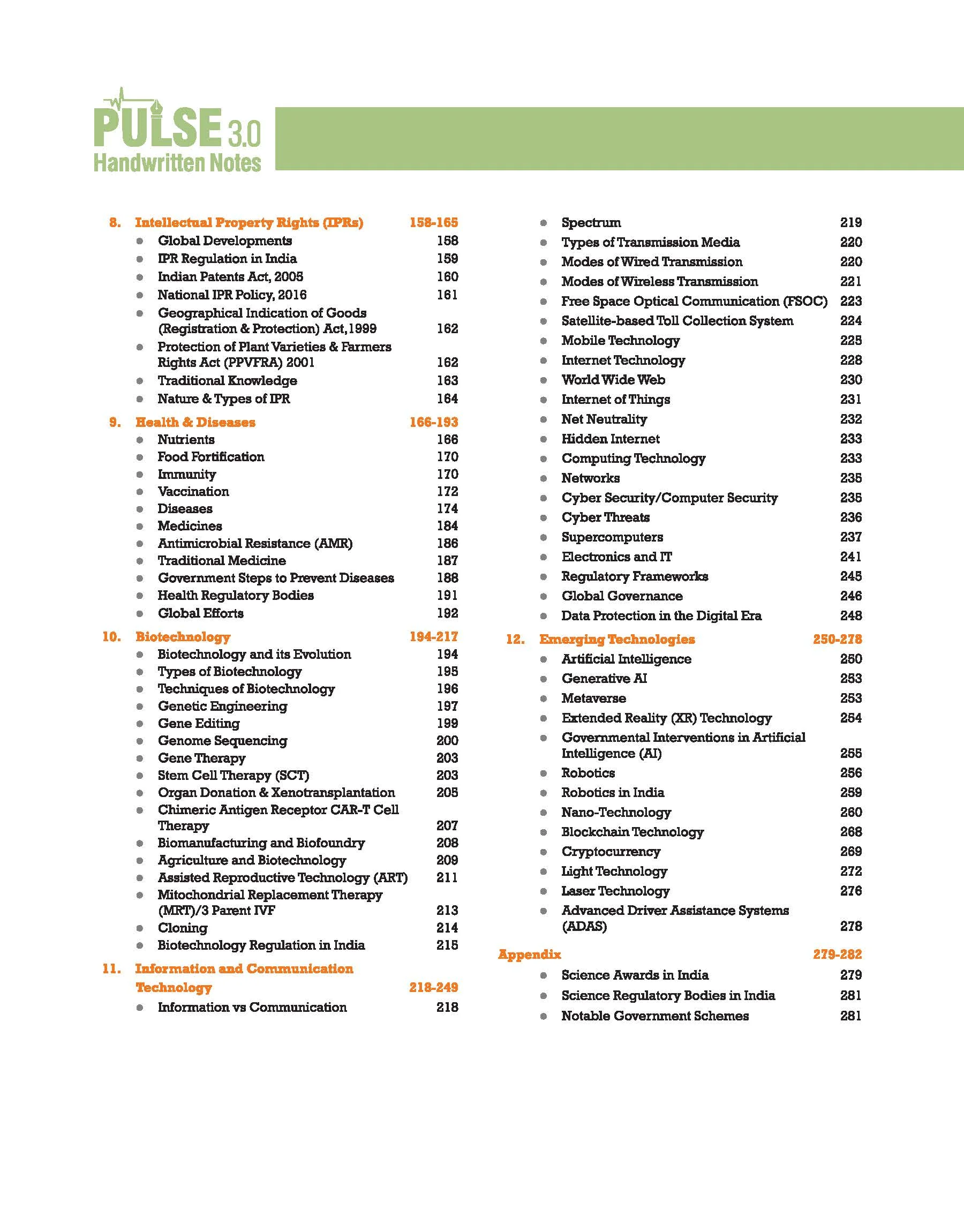 PULSE 3.0 Handwritten Notes: Science and Technology | Fully Revised Edition with SMART Framework | for UPSC Prelims, State PCS and Other Competitive Exam - Image 4