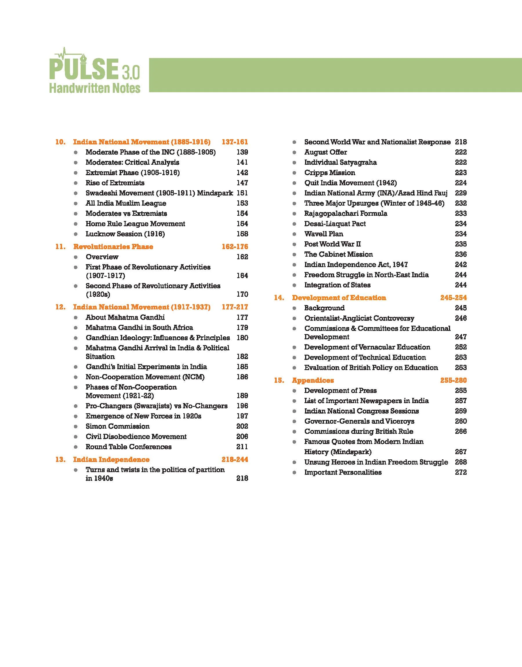 PULSE 3.0 Handwritten Notes: Modern Indian History | Fully Revised Edition with SMART Framework | for UPSC Prelims, State PCS and Other Competitive Exam - Image 4