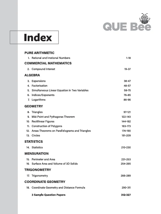 ICSE QUE Bee Maths Class 9 Exam 2026 | Quick Theory, Exam style Questions, 10 years PYQs | Key Words Highlighted - Image 2
