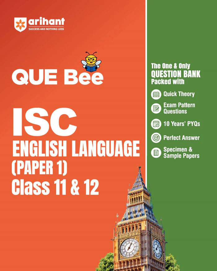 ISC Que Bee English Language (Paper 1) Class 11 & 12 | Quick Theory, Specimen & Sample Papers, 10 Years' PYQs
