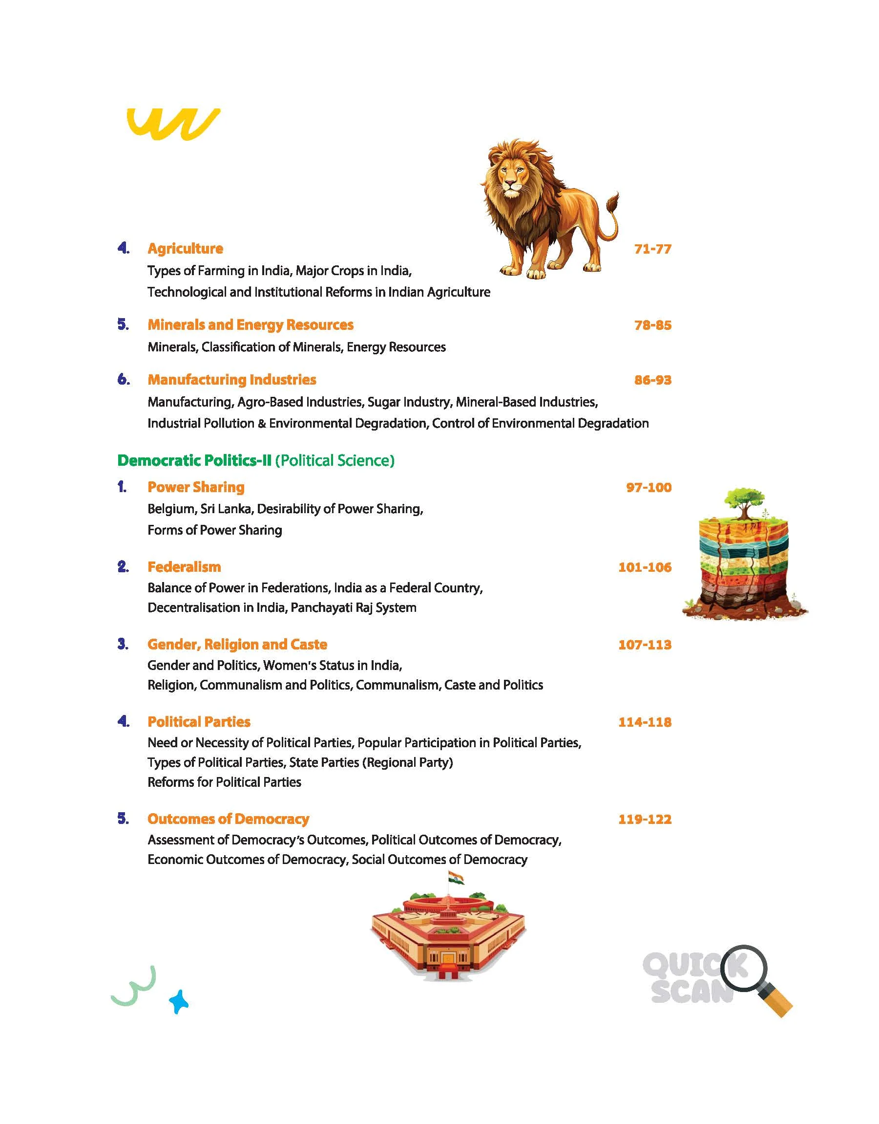 Quick Scan Social Science | CBSE Class 10 | Fast Revision Notes for High Scores | NCERT Theory, Handwritten Notes, Flow Charts & Tables, 3D Images | Based on Latest CBSE Syllabus - Image 3
