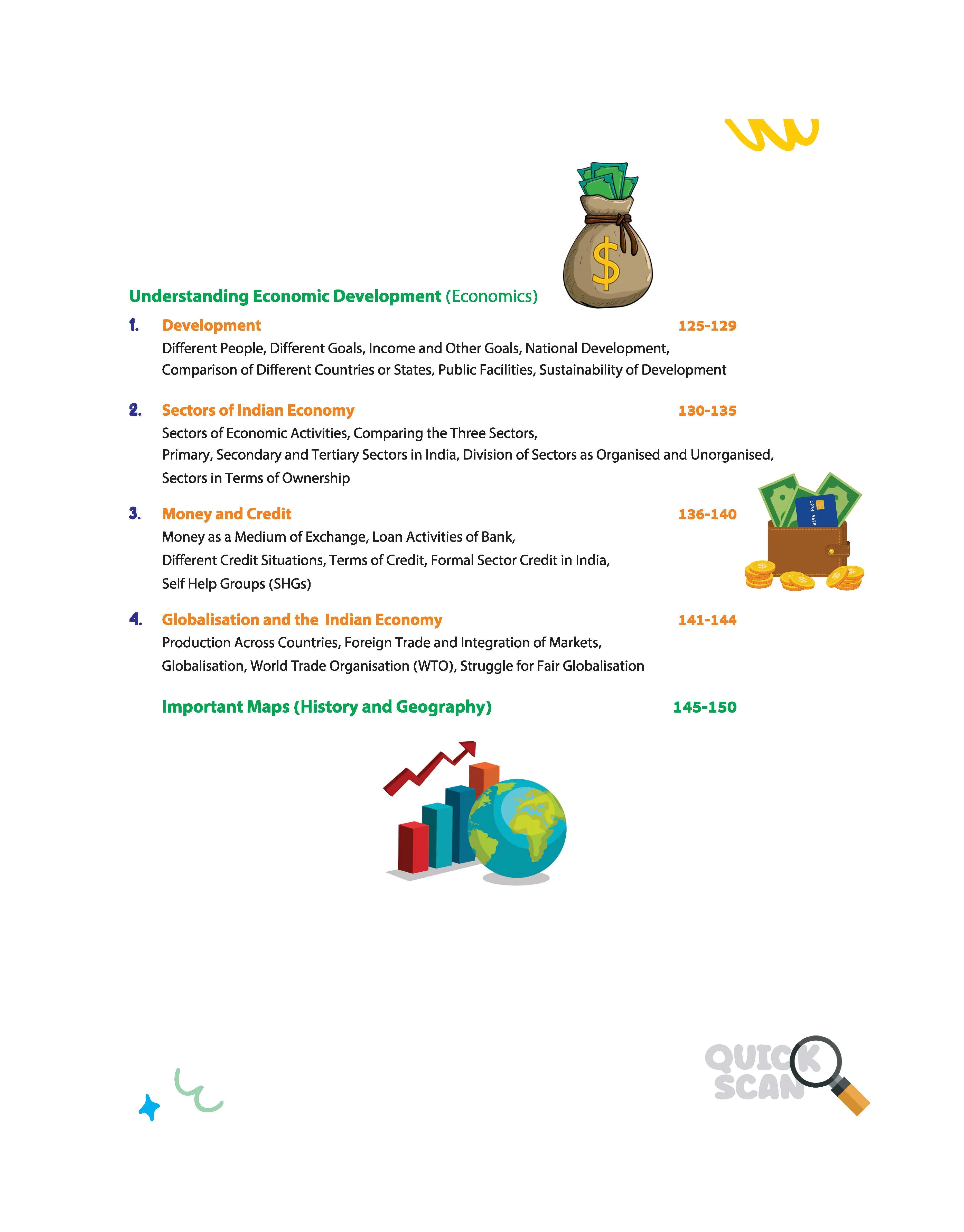 Quick Scan Social Science | CBSE Class 10 | Fast Revision Notes for High Scores | NCERT Theory, Handwritten Notes, Flow Charts & Tables, 3D Images | Based on Latest CBSE Syllabus - Image 4