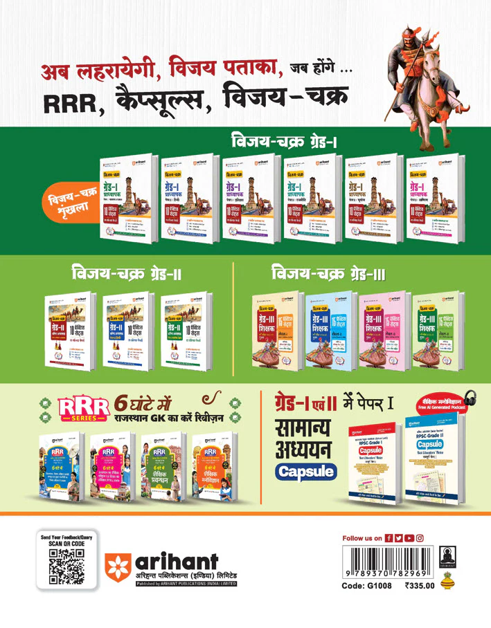 Rajasthan Grade-III Shikshak (Mukhya Pariksha) 2025-26 | Level-II Class 6-8 English/Hindi Shikshak | 15 Practice Sets + Solved Papers with OMR Sheets | Vijay Chakra Series | Hindi Medium - Image 2