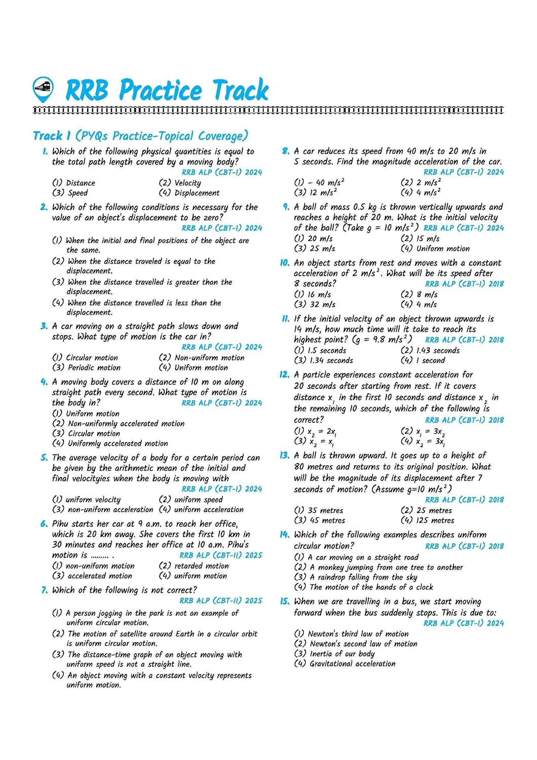 Mastermind RRB ALP (Assistant Loco Pilot) Exam 2026 | CBT-I + CBT-II + CBAT | Complete Notes with Mock Tests & Solved Papers | Formula Cheat Book & Free Current Affairs - Image 7