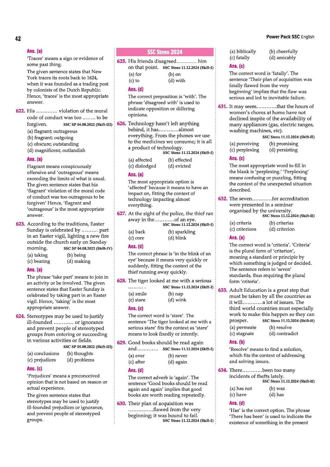 SSC English Chapterwise 8600+ MCQs | For CGL, CHSL, CPO, MTS, GD & Steno Exams | Eduquity & TCS Questions Till 2026 | Quick Revision Points + 100% Detailed Solutions - Image 10
