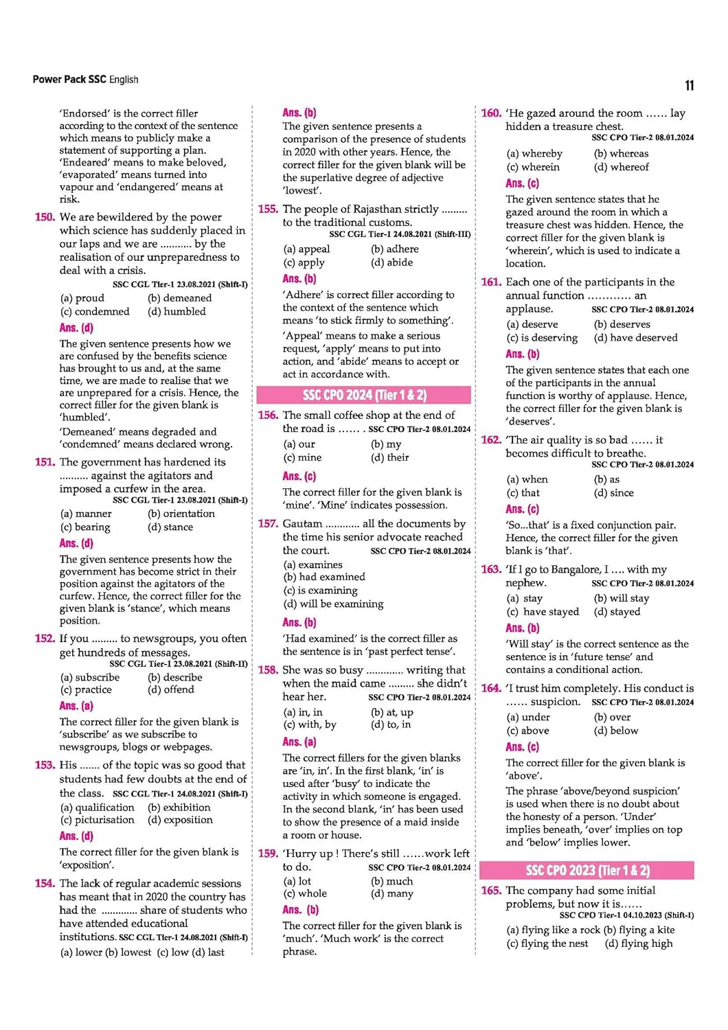 SSC English Chapterwise 8600+ MCQs | For CGL, CHSL, CPO, MTS, GD & Steno Exams | Eduquity & TCS Questions Till 2026 | Quick Revision Points + 100% Detailed Solutions - Image 7