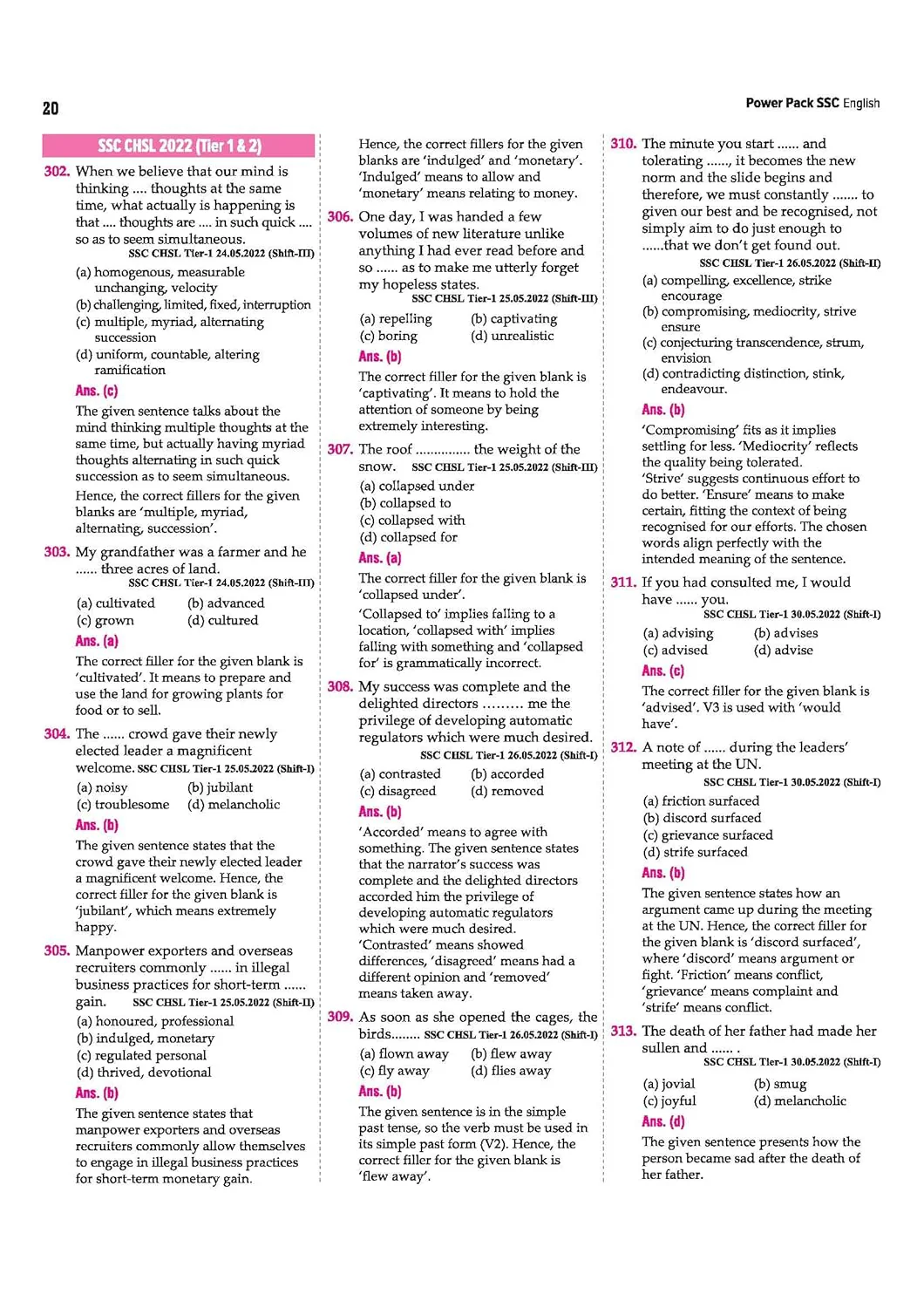 SSC English Chapterwise 8600+ MCQs | For CGL, CHSL, CPO, MTS, GD & Steno Exams | Eduquity & TCS Questions Till 2026 | Quick Revision Points + 100% Detailed Solutions - Image 8