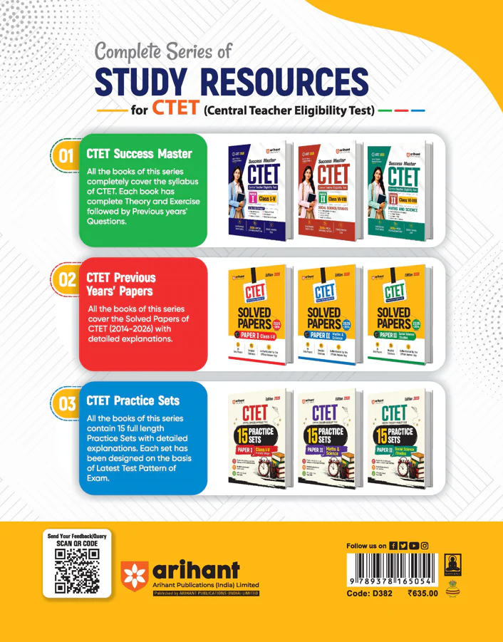 Success Master CTET 2026 Paper 2 (Class 6–8) Social Science/Studies | Child Development & Pedagogy, Social Science, English & Hindi | Chapterwise Smart Notes, 3000+ Exam-Based MCQs & Solved Papers - Image 2
