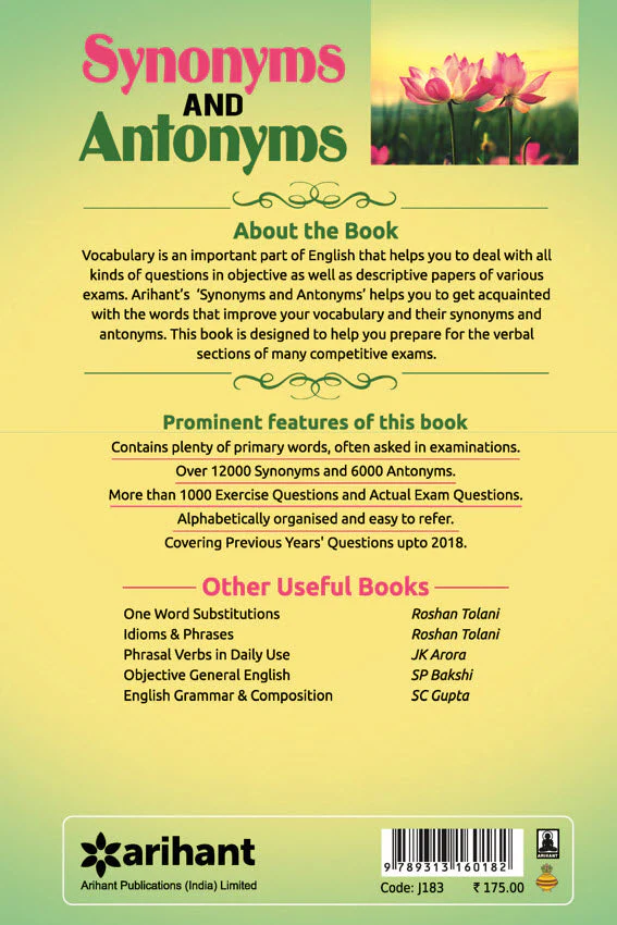 Synonyms and Antonyms (For All Competitive Exams) | Updated Edition - Image 3