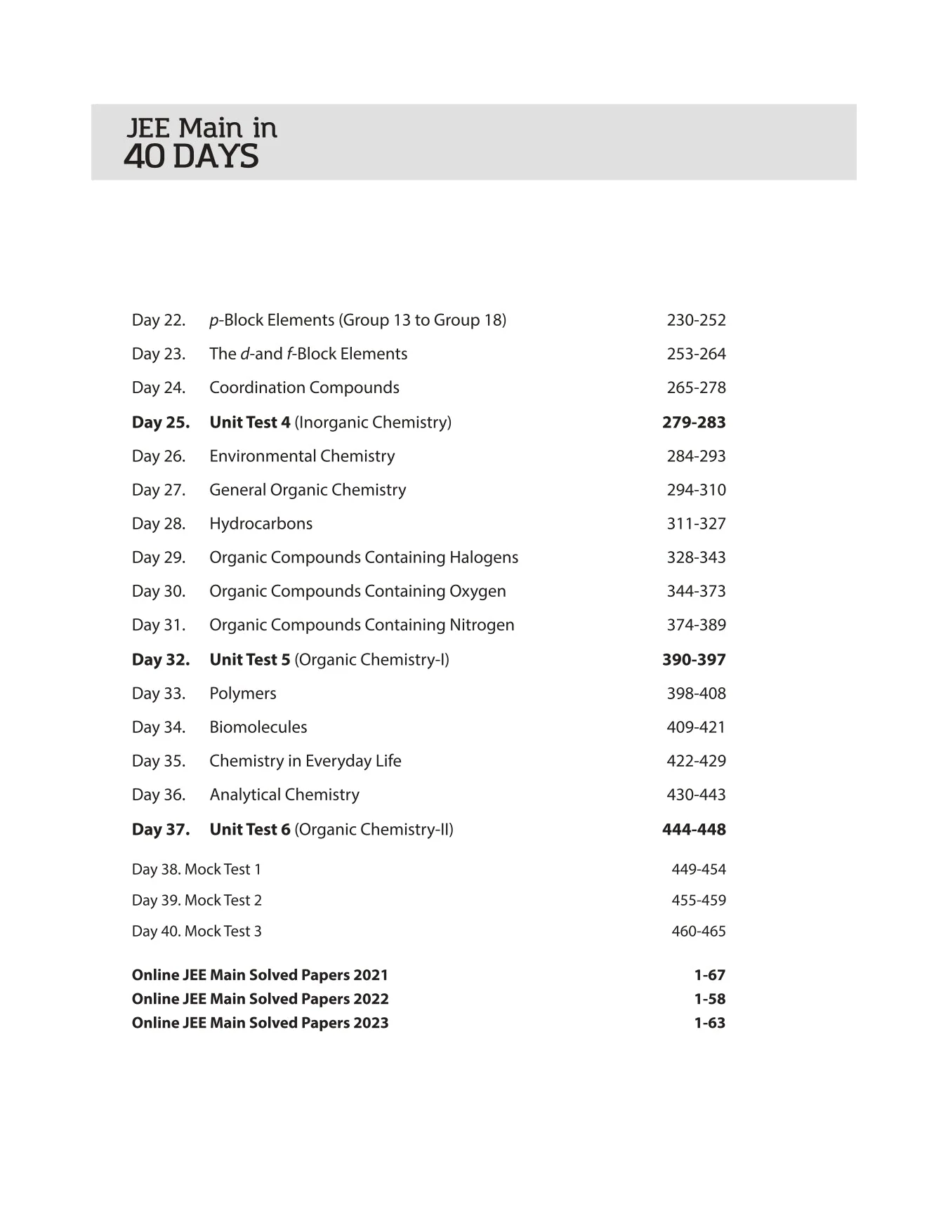 JEE Main in 40 Days Chemistry | The Most Accepted Crash Course Programme - Image 4
