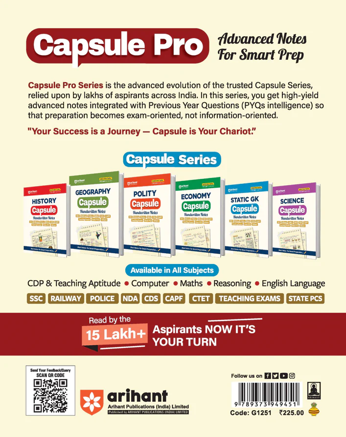 UGC NET/JRF/SET Paper 1 Capsule Pro | Teaching & Research Aptitude | Complete Syllabus, PYQs & 2026 Solved Paper | Advanced Notes for Smart Prep - Image 2