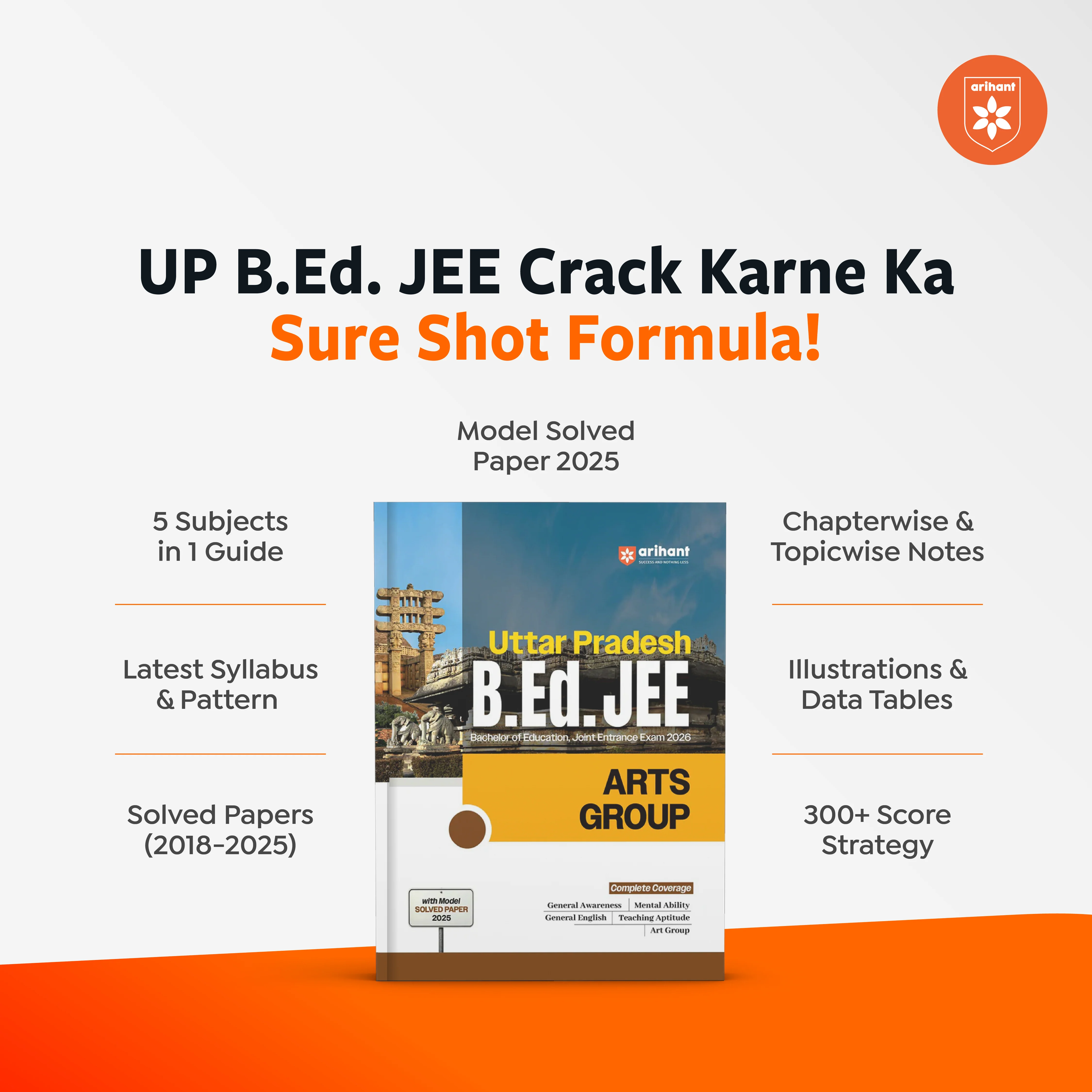 Uttar Pradesh B.Ed JEE 2026 Arts Group | Study Guide | Based on Latest Syllabus & Exam Pattern with Model Solved Paper 2025 | English Medium - Image 2