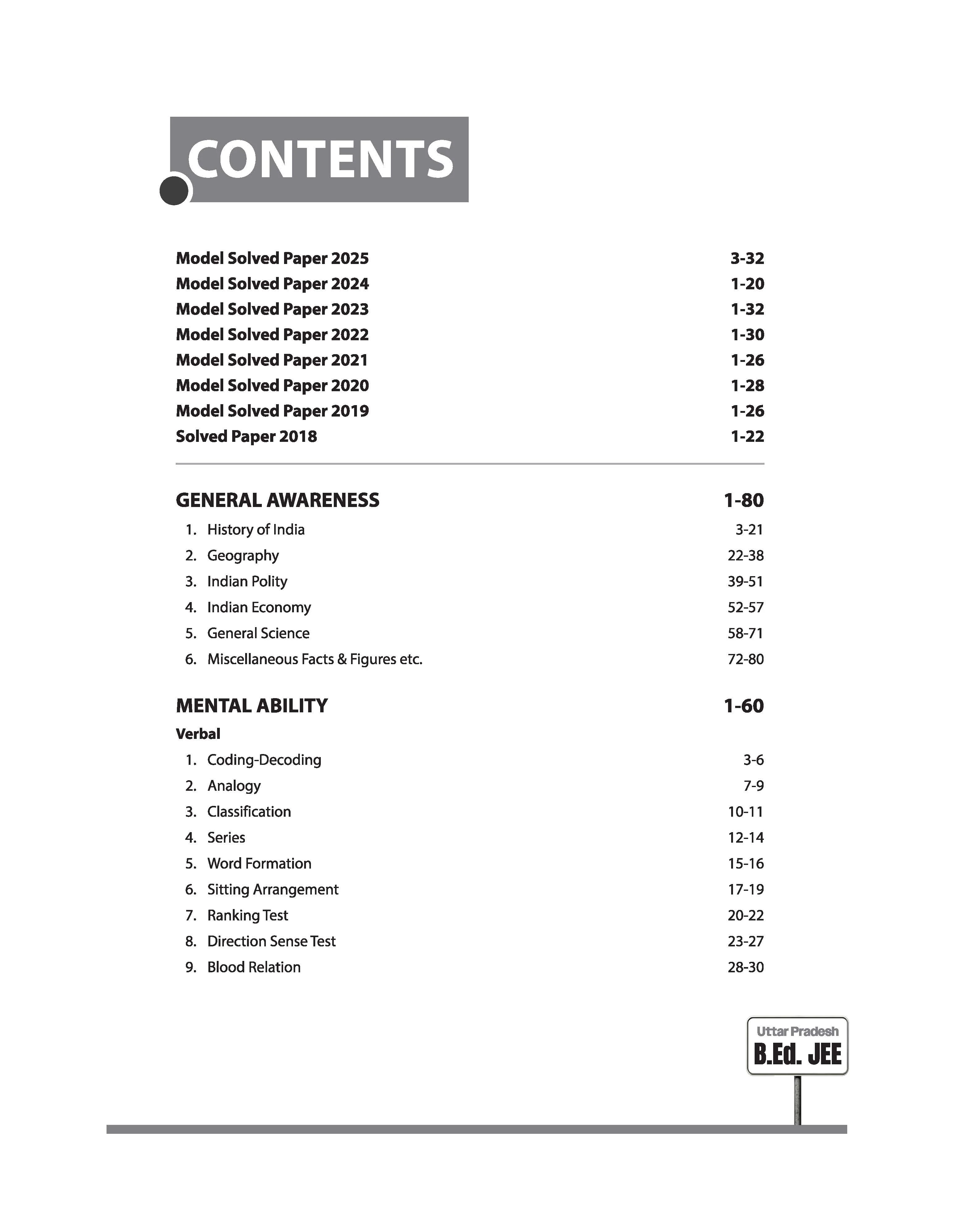 Uttar Pradesh B.Ed JEE 2026 Science Group | Study Guide | Based on Latest Syllabus & Exam Pattern with Model Solved Paper 2025 | English Medium - Image 3