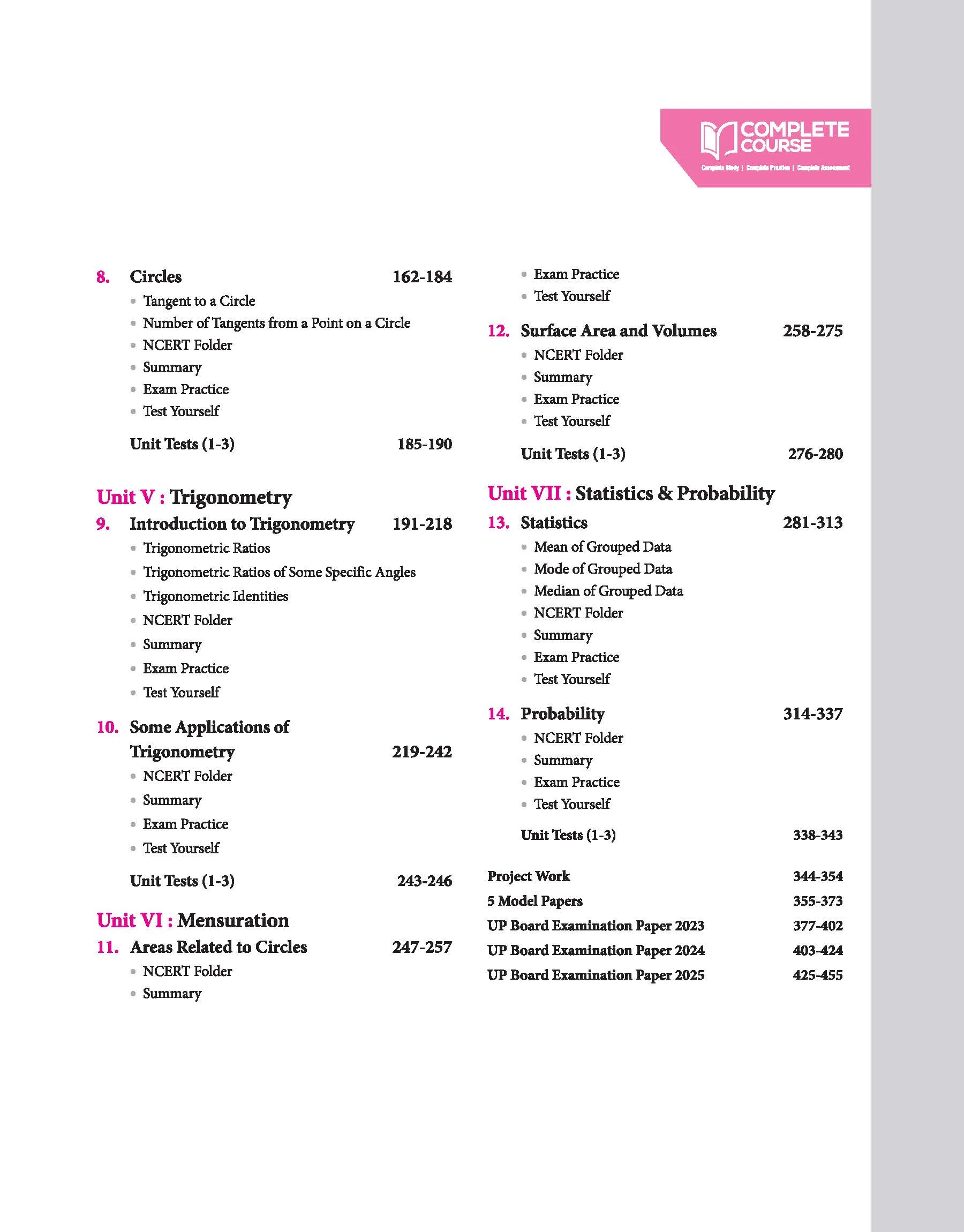 UP Board Complete Course Mathematics Class 10 Exam 2025-26 | Model Papers with OMR sheet & Project Work Based on NCERT - Image 4