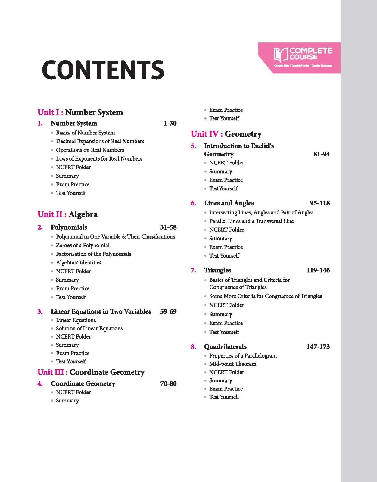UP Board Complete Course Mathematics Class 9th Exam 2025 | Model Paper With OMR Sheet | English Medium - Image 3