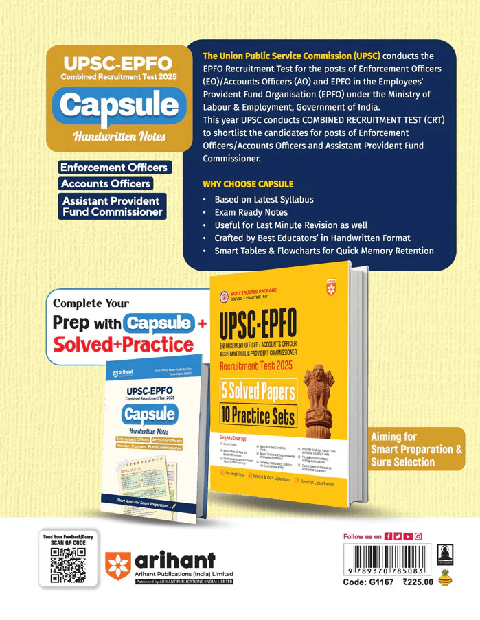 UPSC-EPFO (Enforcement Officers/ Accounts Officers Assistant Provident Fund Commissioner) 2025 | Capsule Handwritten Notes | Based on Latest Syllabus - Image 4